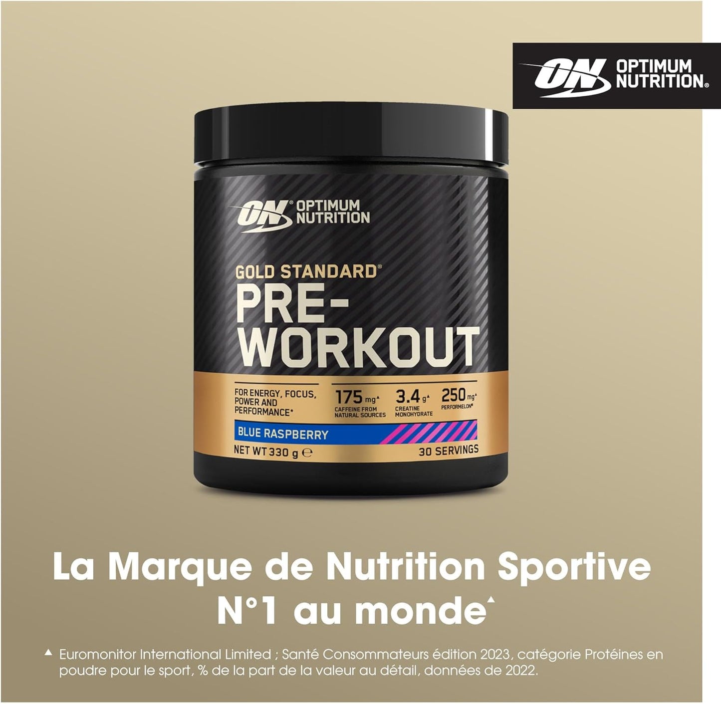 ON - Gold Standard Pre Workout - Boost votre énergie et votre concentration