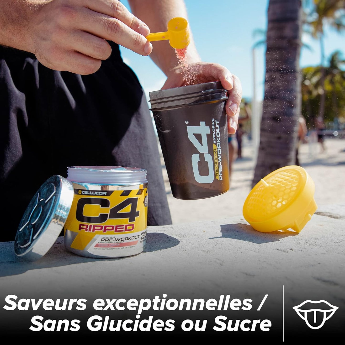 CELLUCOR - C4 RIPPED - Pre-Workout C4 Ripped - Boisson Énergisante