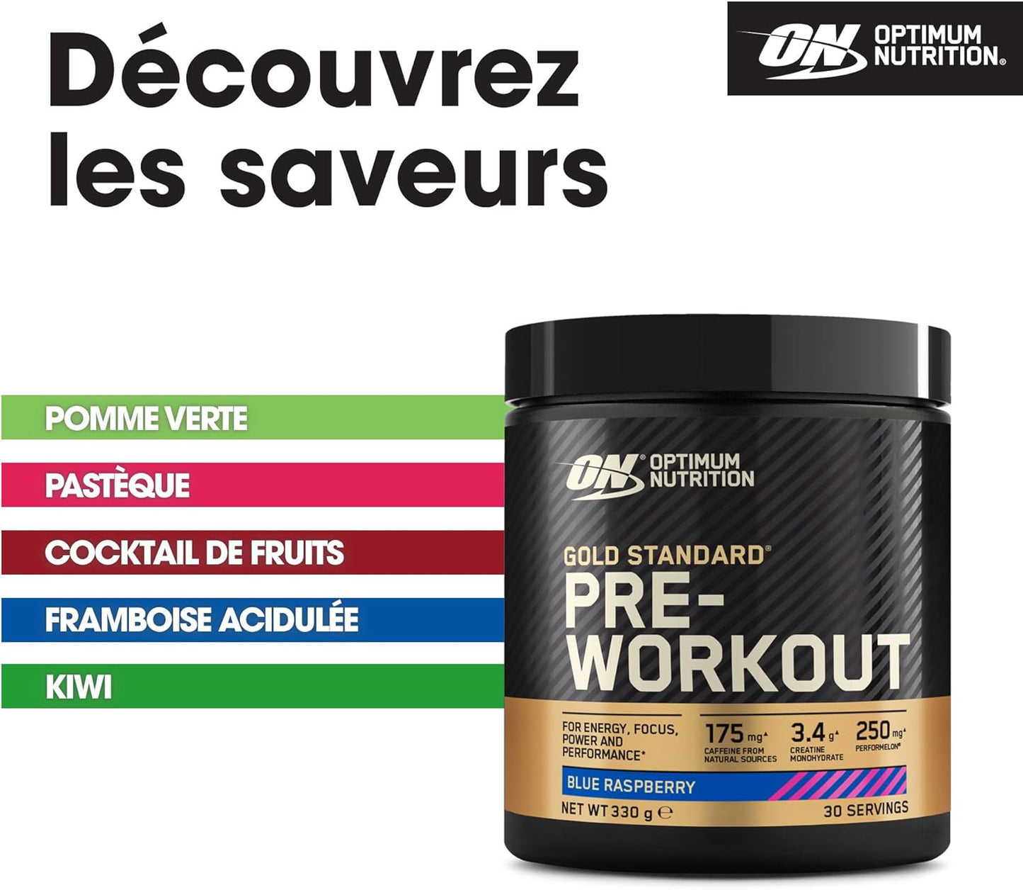 ON - Gold Standard Pre Workout - Boost votre énergie et votre concentration
