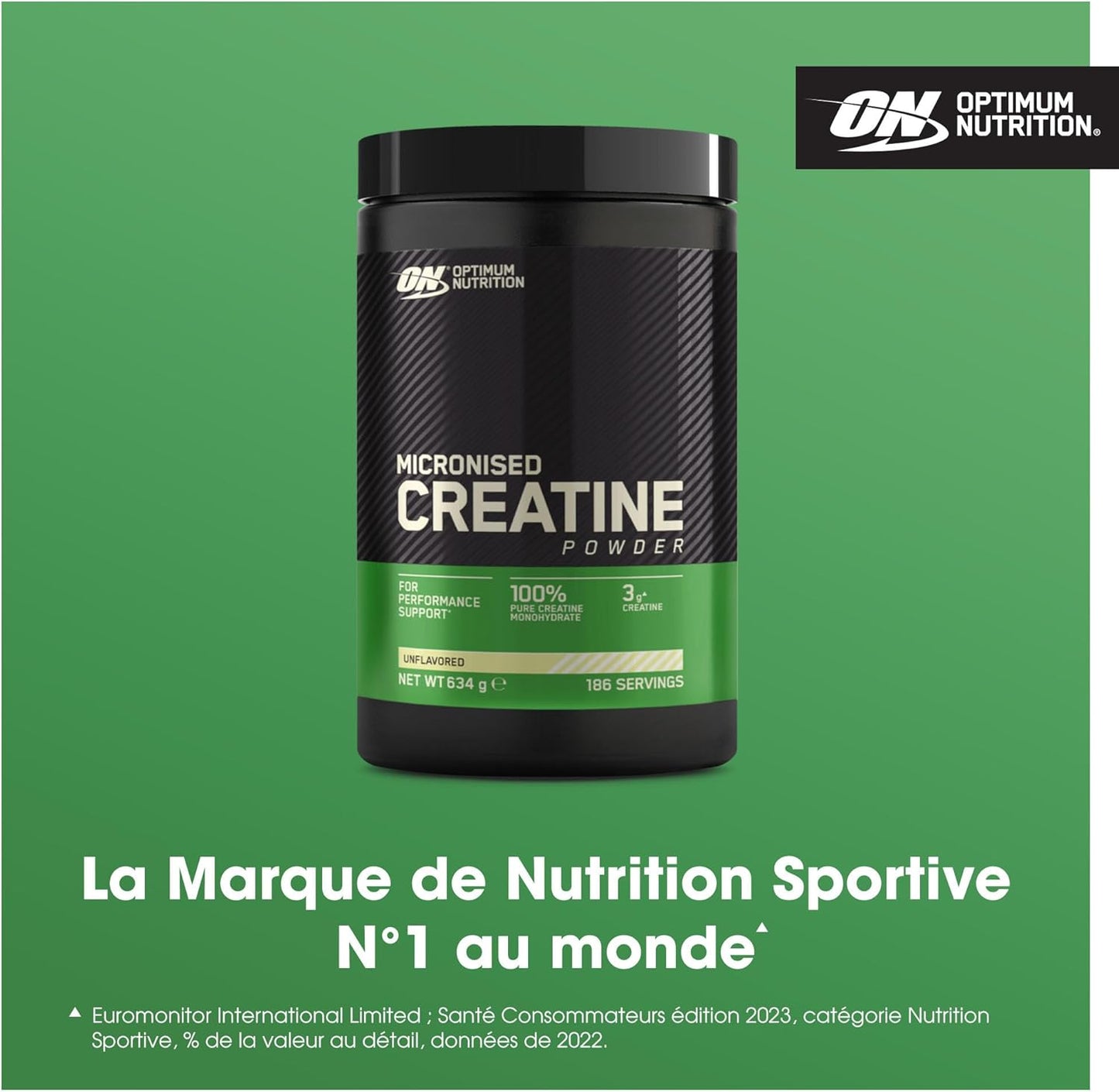 ON - Micronised Creatine - 100% Pure - 186 Portions