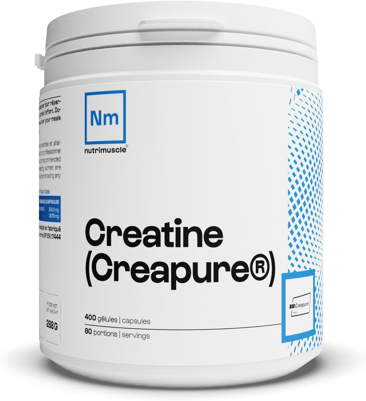 Nutrimuscle - Créatine 100% Pure | Créatine Monohydrate Creapure®