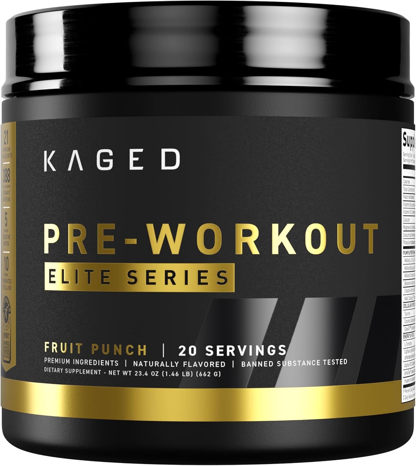 KAGED - Pre-Workout Elite - Boost votre énergie et votre concentration
