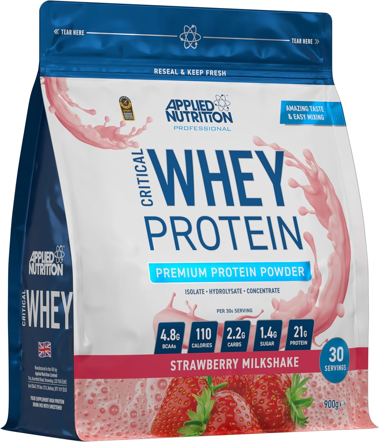 Applied Nutrition - Whey Protein + BCAA et Glutamine