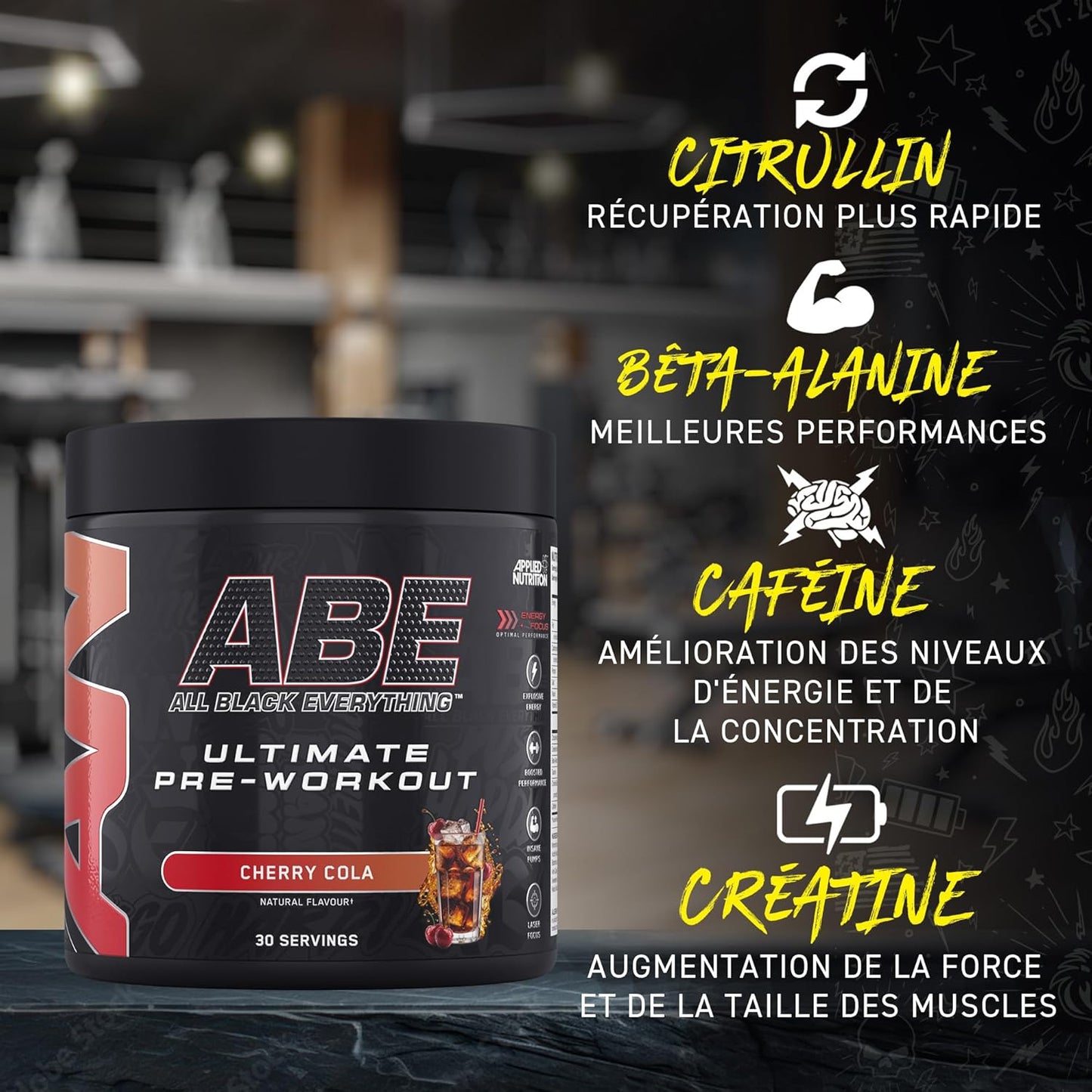 Pré-Workout - All Black Everything - Citrulline, Créatine Et Bêta-Alanine