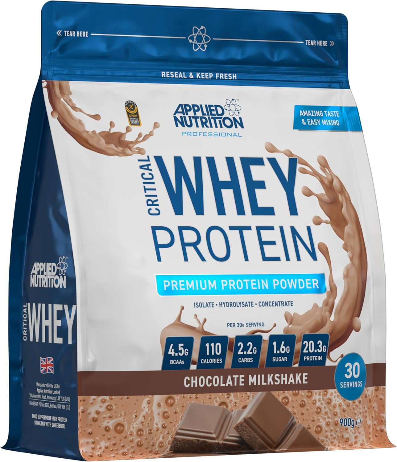 Applied Nutrition - Whey Protein + BCAA et Glutamine