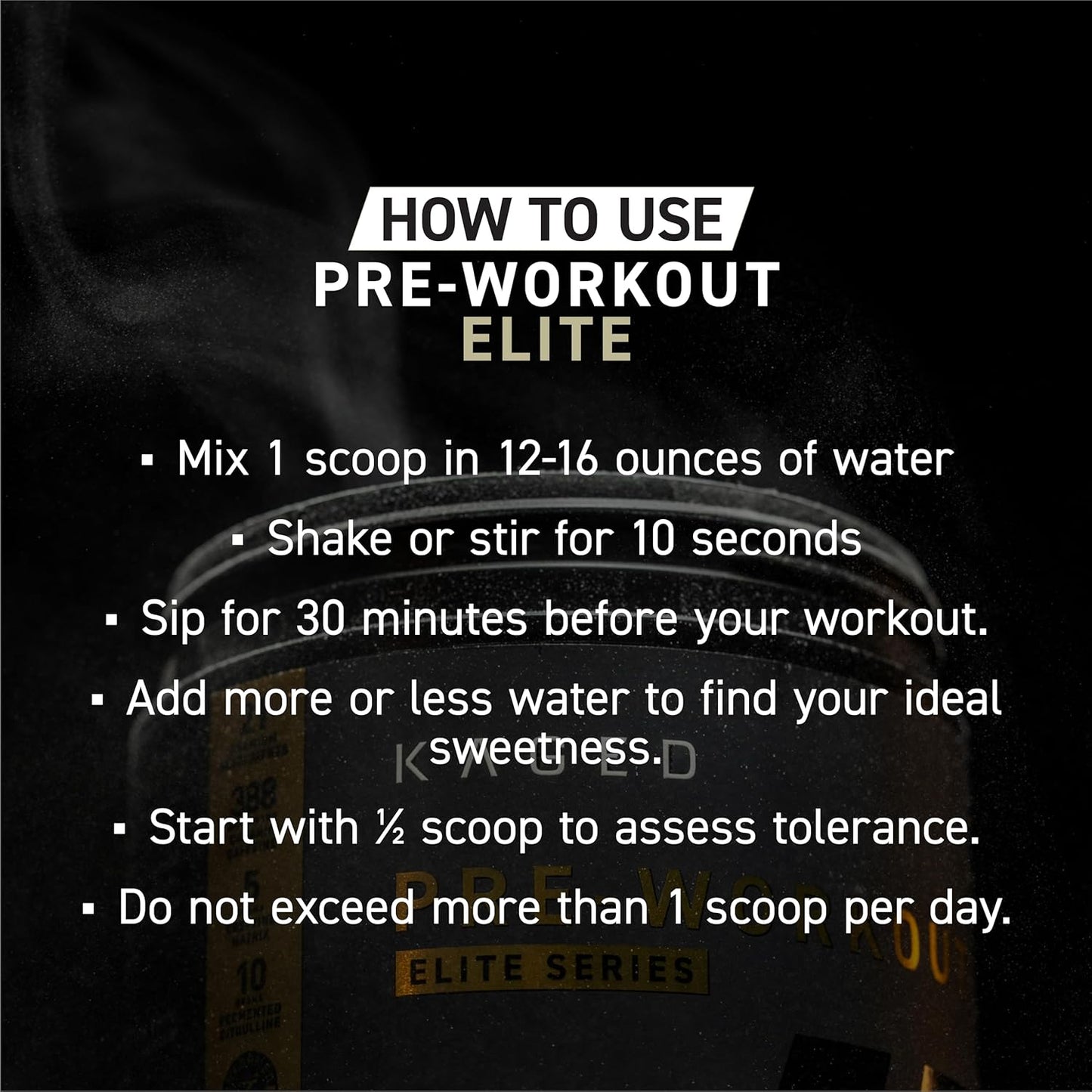 KAGED - Pre-Workout Elite - Boost votre énergie et votre concentration
