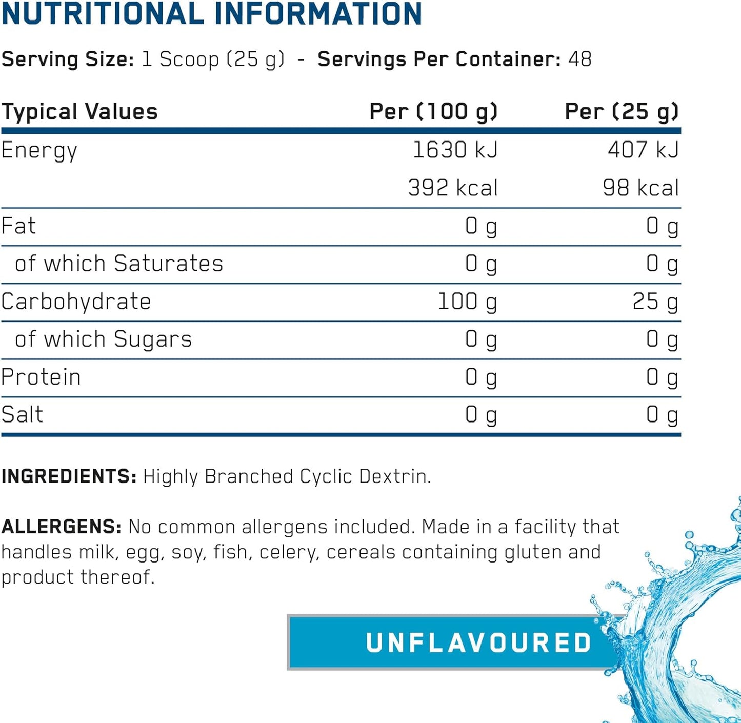 Applied Nutrition - Carb X - Glucides en poudre