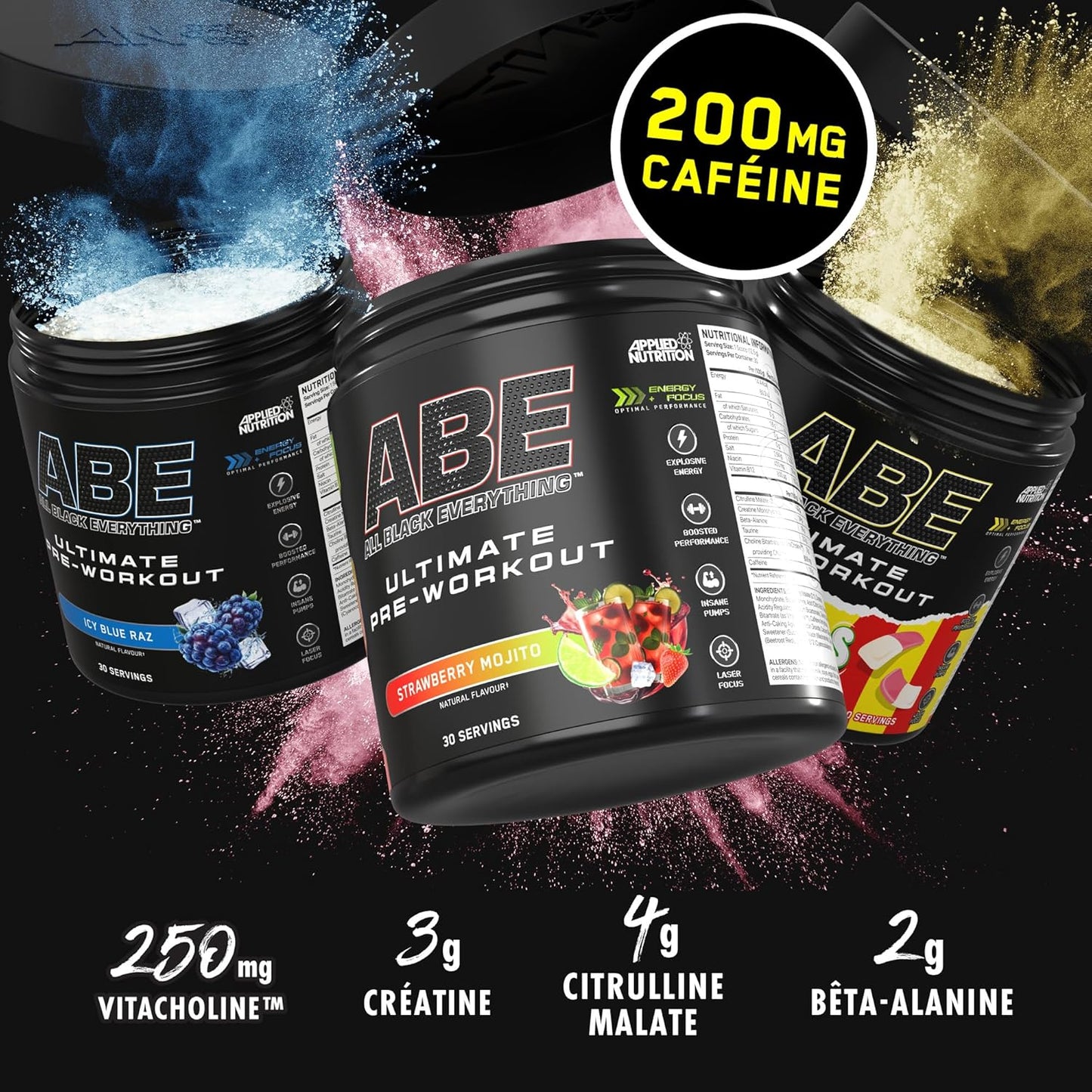 Pré-Workout - All Black Everything - Citrulline, Créatine Et Bêta-Alanine