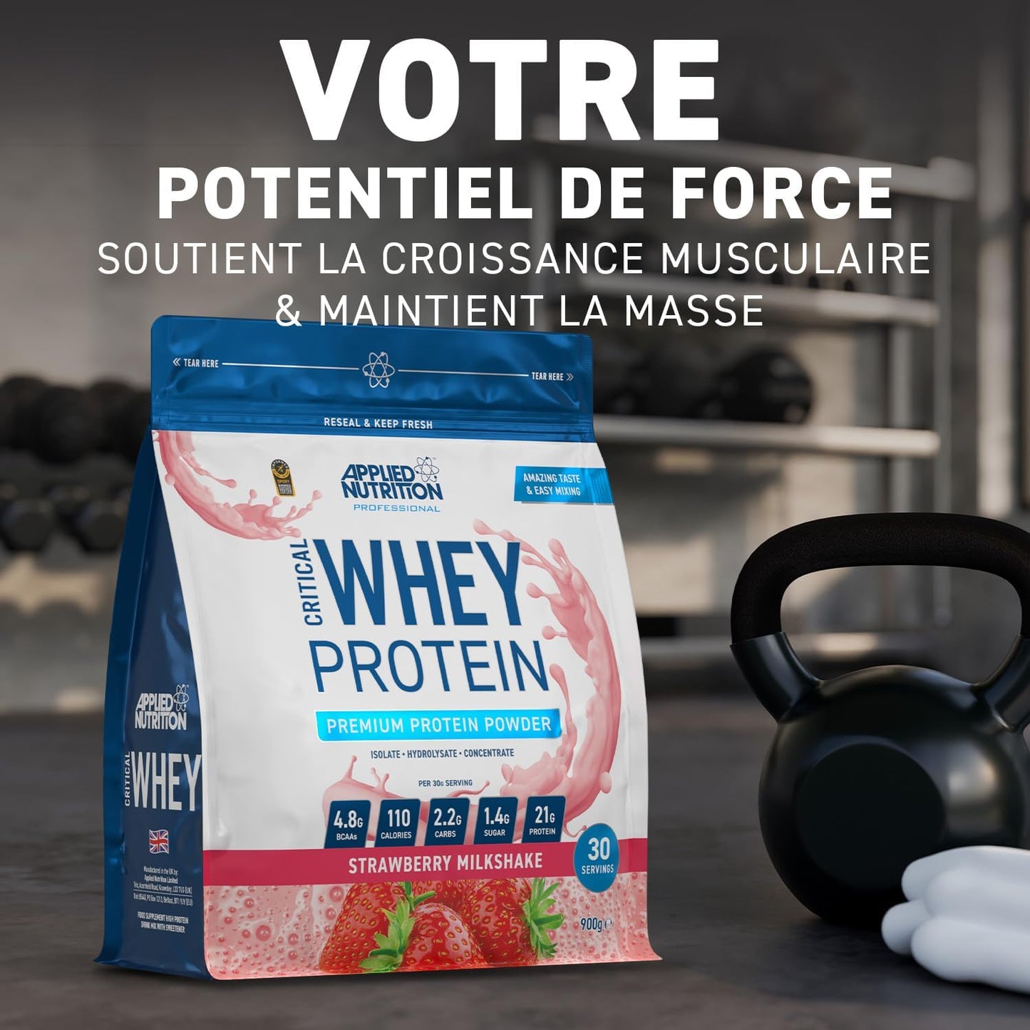 Applied Nutrition - Whey Protein + BCAA et Glutamine
