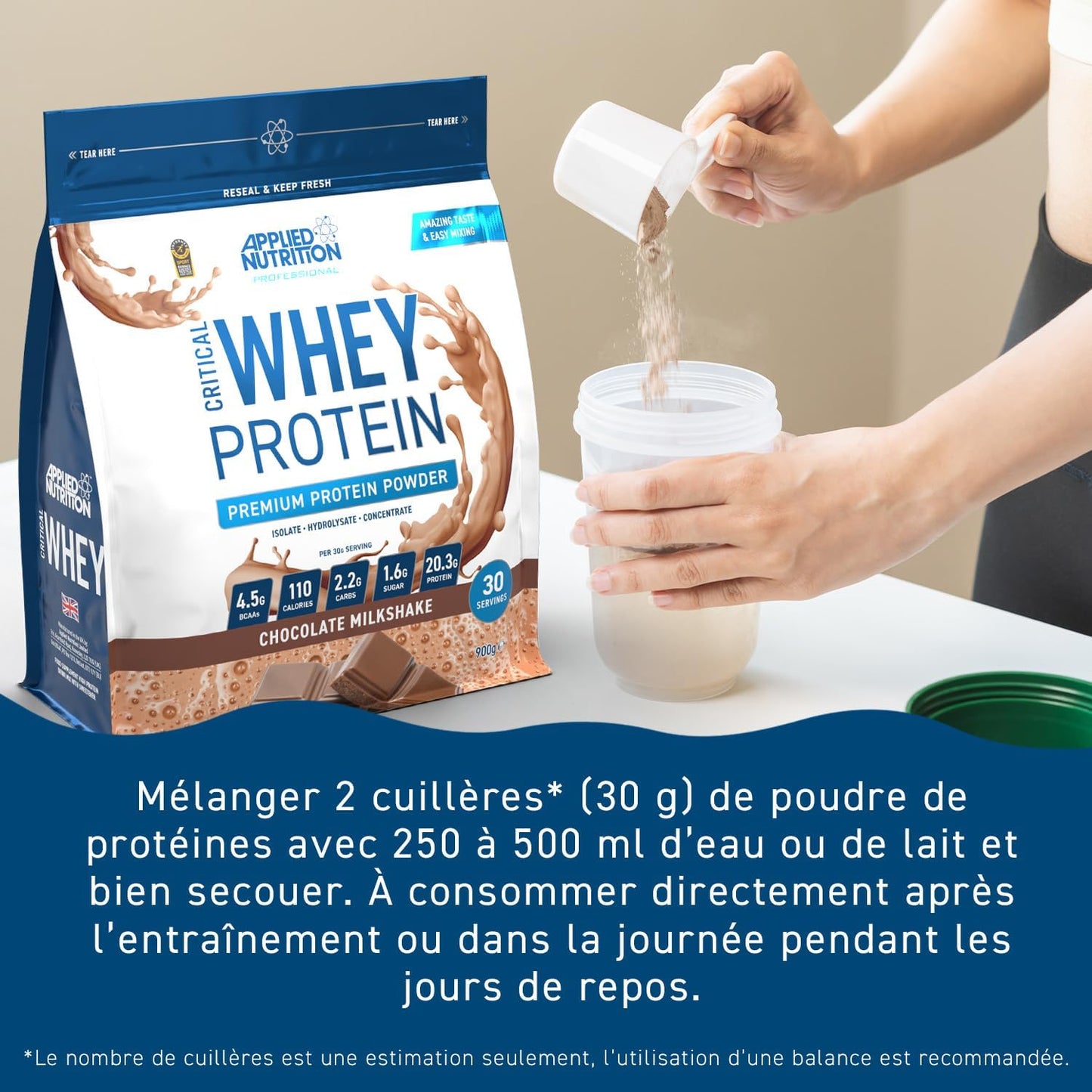 Applied Nutrition - Whey Protein + BCAA et Glutamine