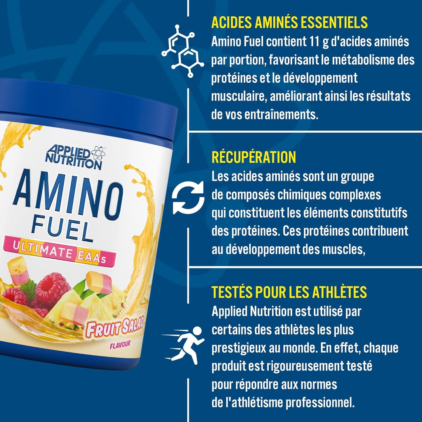 Applied Nutrition - Amino Fuel - BCAA - Complément D'Acides Aminés