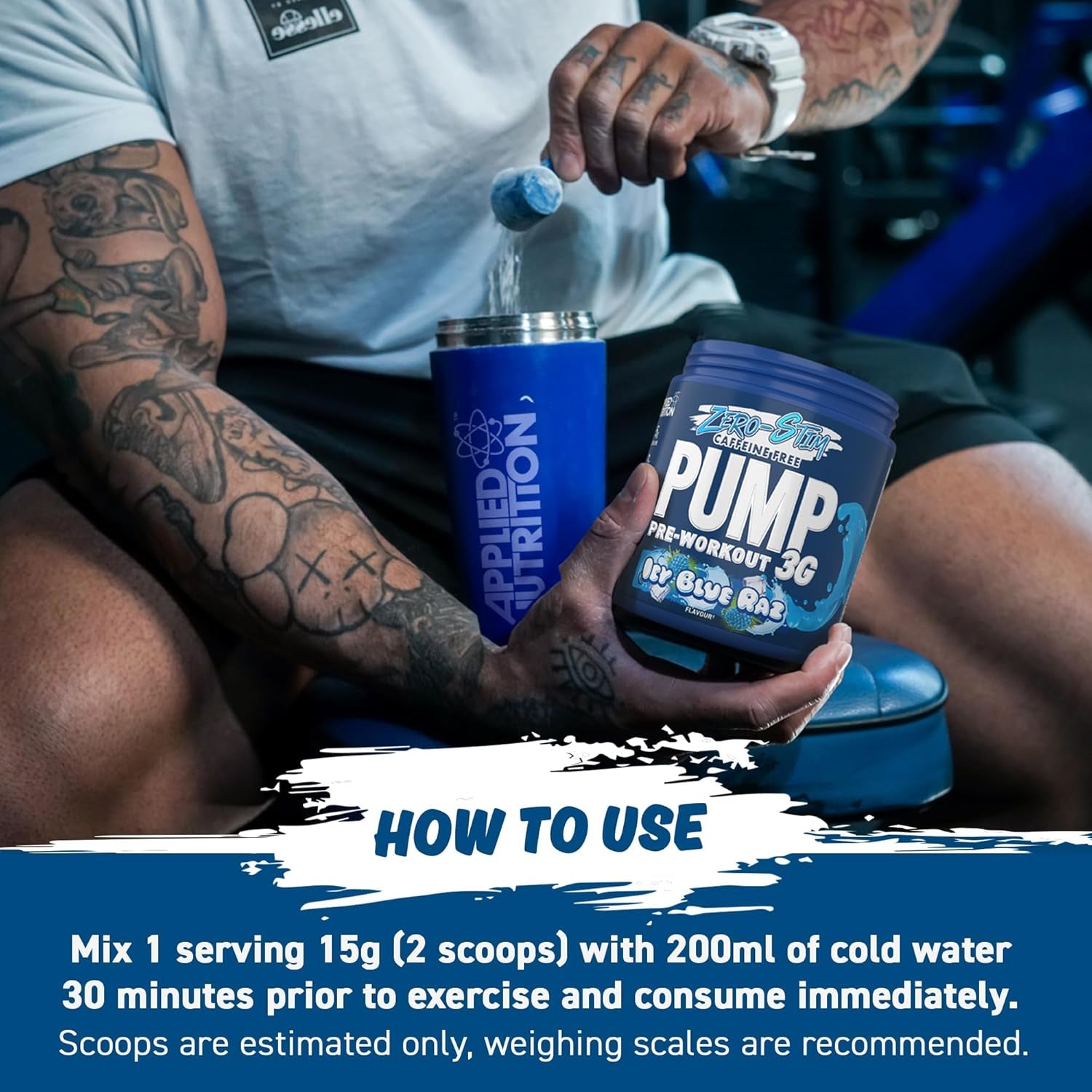 Applied Nutrition - Pump 3G Pre Workout - Pré-Entraînement, Booster Énergie, Concentration et Performance 
