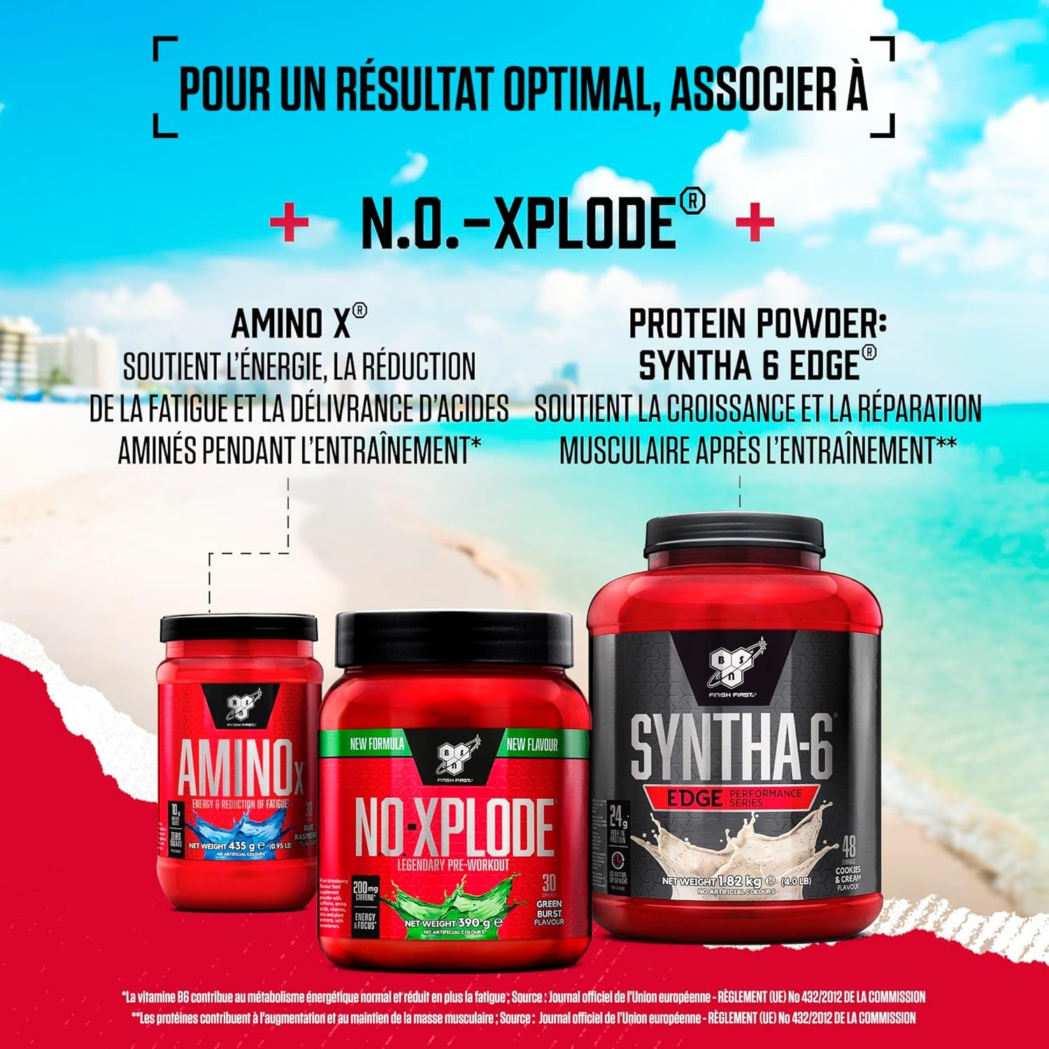 BSN - Nutrition N.O.-Xplode - Pre Workout En Poudre - Maintient L'Énergie Et La Concentration 