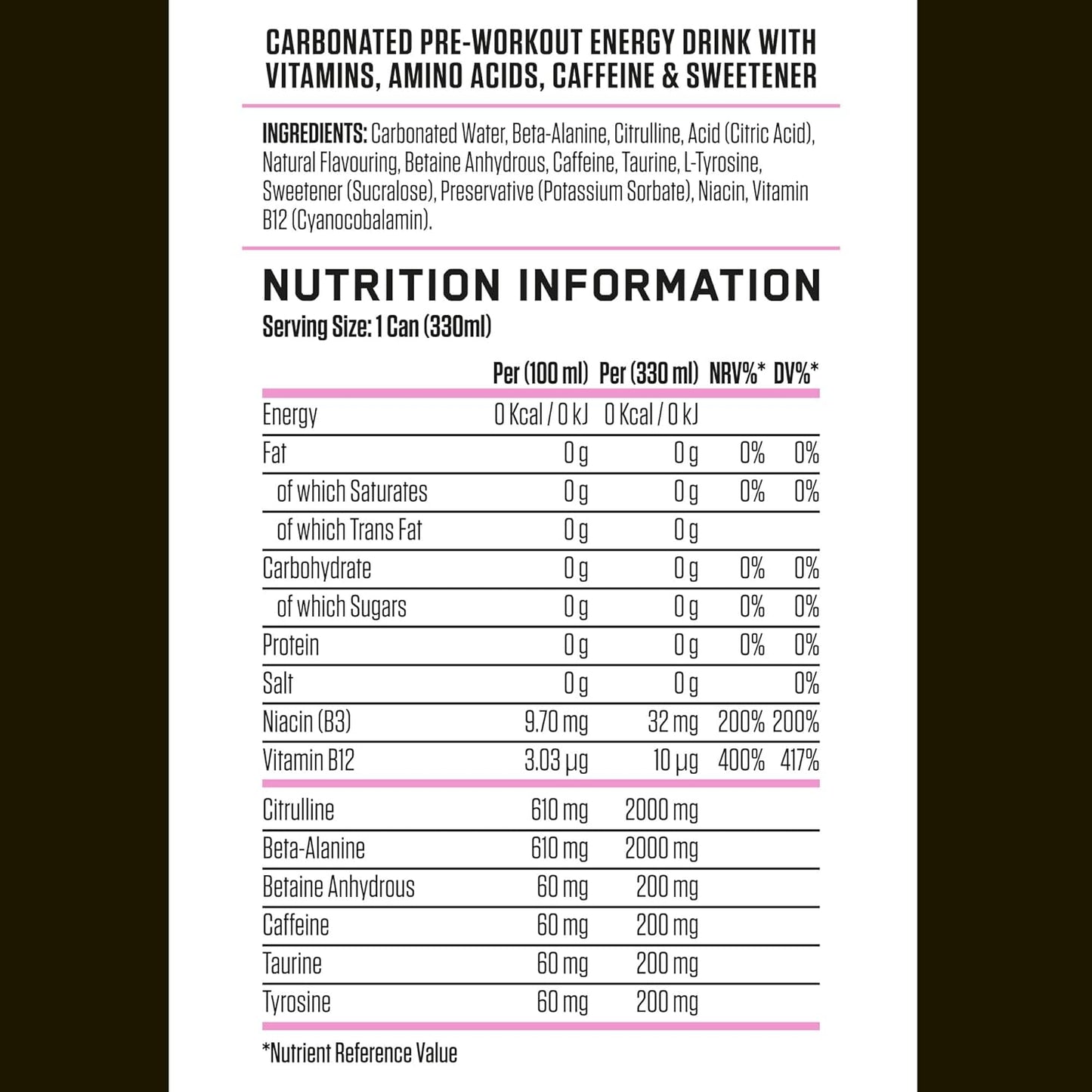 Applied Nutrition - ABE Energy + Performance  - 12 x 330ml