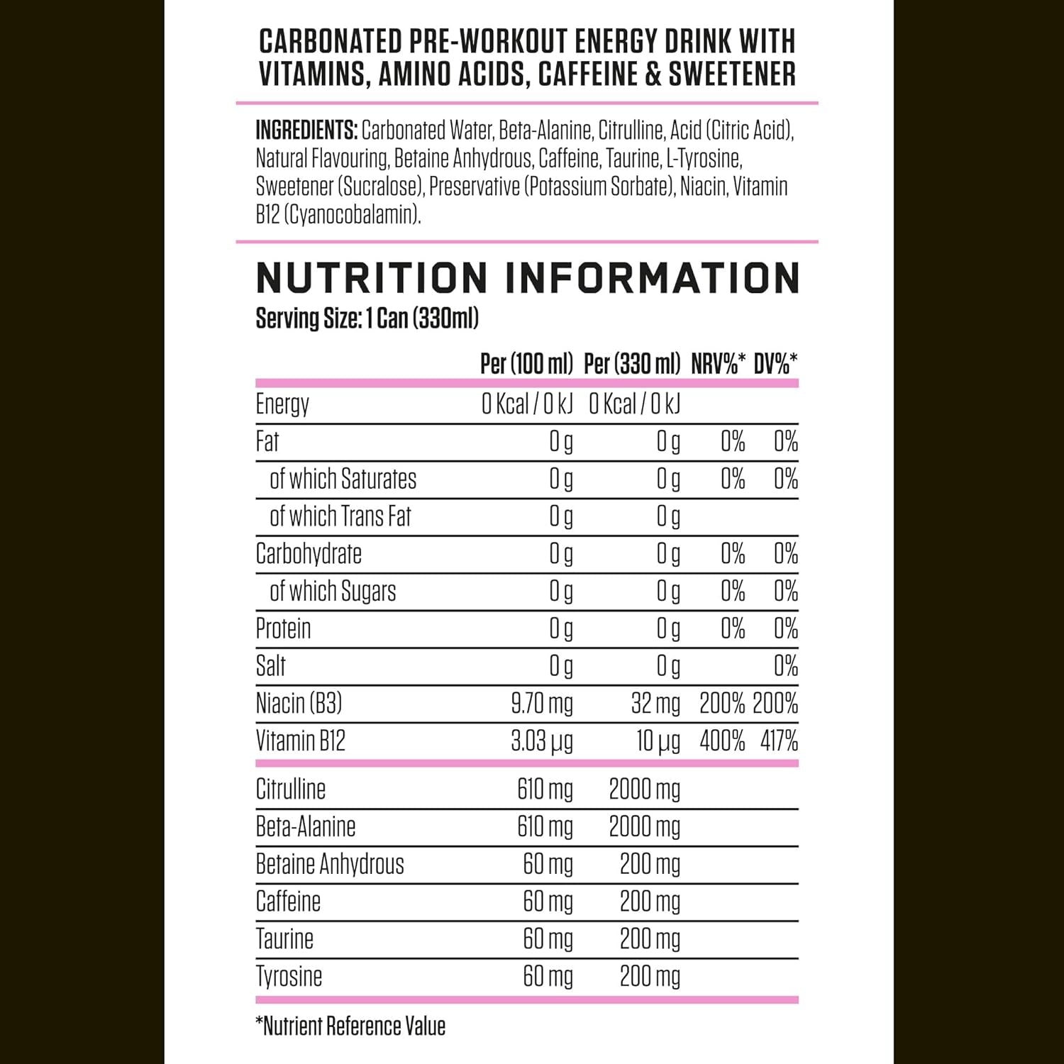 Applied Nutrition - ABE Energy + Performance  - 12 x 330ml