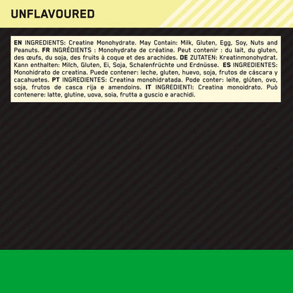 ON - Micronised Creatine - 100% Pure - 186 Portions