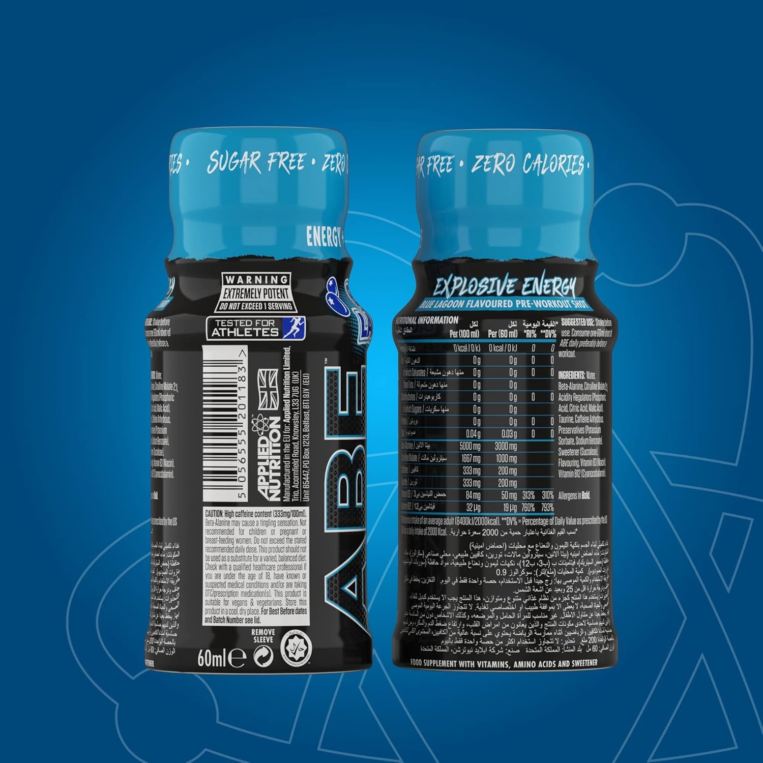 Applied Nutrition - ABE All Black Everything - Boisson Isotonique avec Citrulline, Bêta-Alanine, Caféine