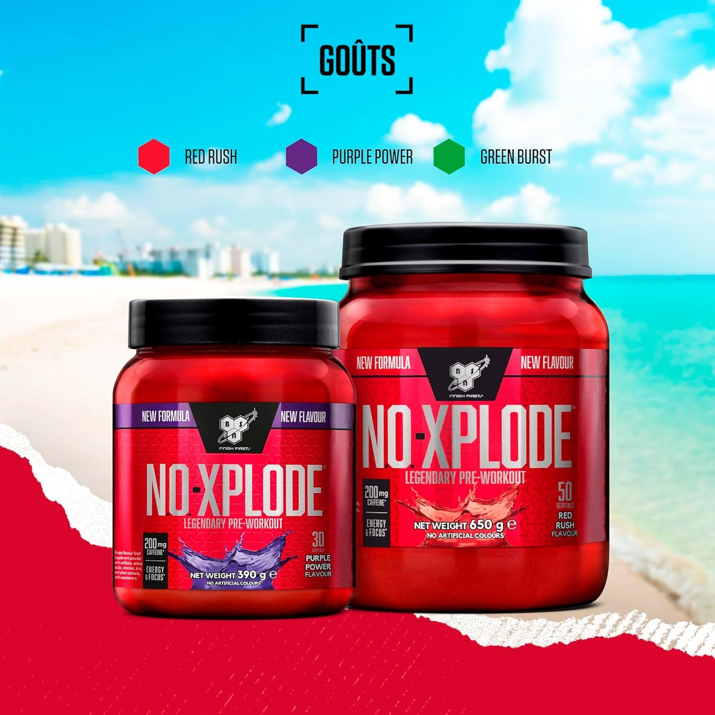 BSN - Nutrition N.O.-Xplode - Pre Workout En Poudre - Maintient L'Énergie Et La Concentration 