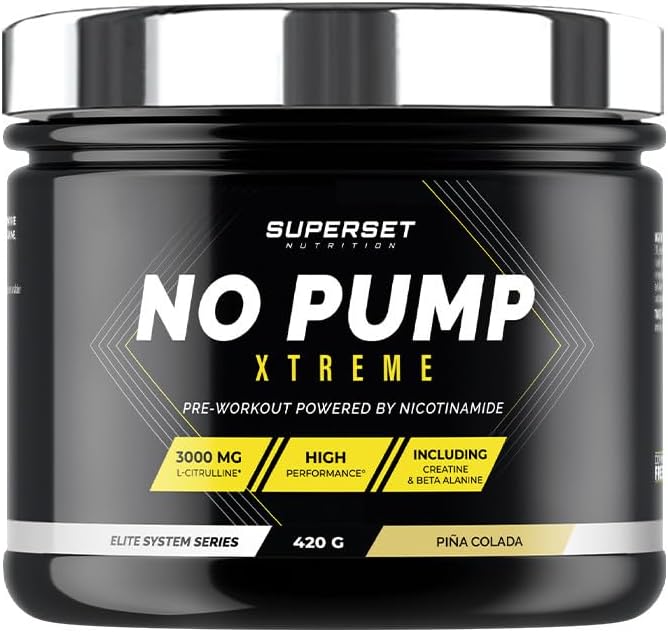 - No Pump Xtreme (420Gr) - Pre-Workout En Poudre - Booster Puissant Pré-Entraînement, 3,3 G De Créatine, Bêta-Alanine, L-Citrulline, Caféine - Fatigue Maîtrisée - Long Island Icetea