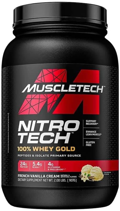 Muscletech - Nitro-Tech 100% Whey Gold - 908 g - French Vanilla Cream