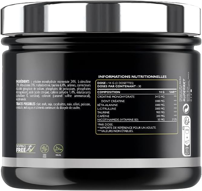 - No Pump Xtreme (420Gr) - Pre-Workout En Poudre - Booster Puissant Pré-Entraînement, 3,3 G De Créatine, Bêta-Alanine, L-Citrulline, Caféine - Fatigue Maîtrisée - Long Island Icetea