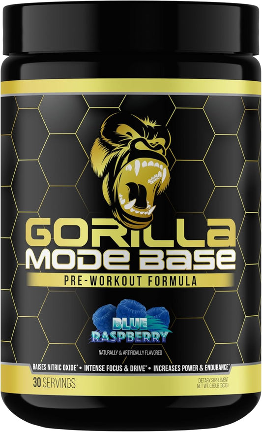 Gorilla Mind - Mode Base - Pre Workout - Endurance & Concentration Intense