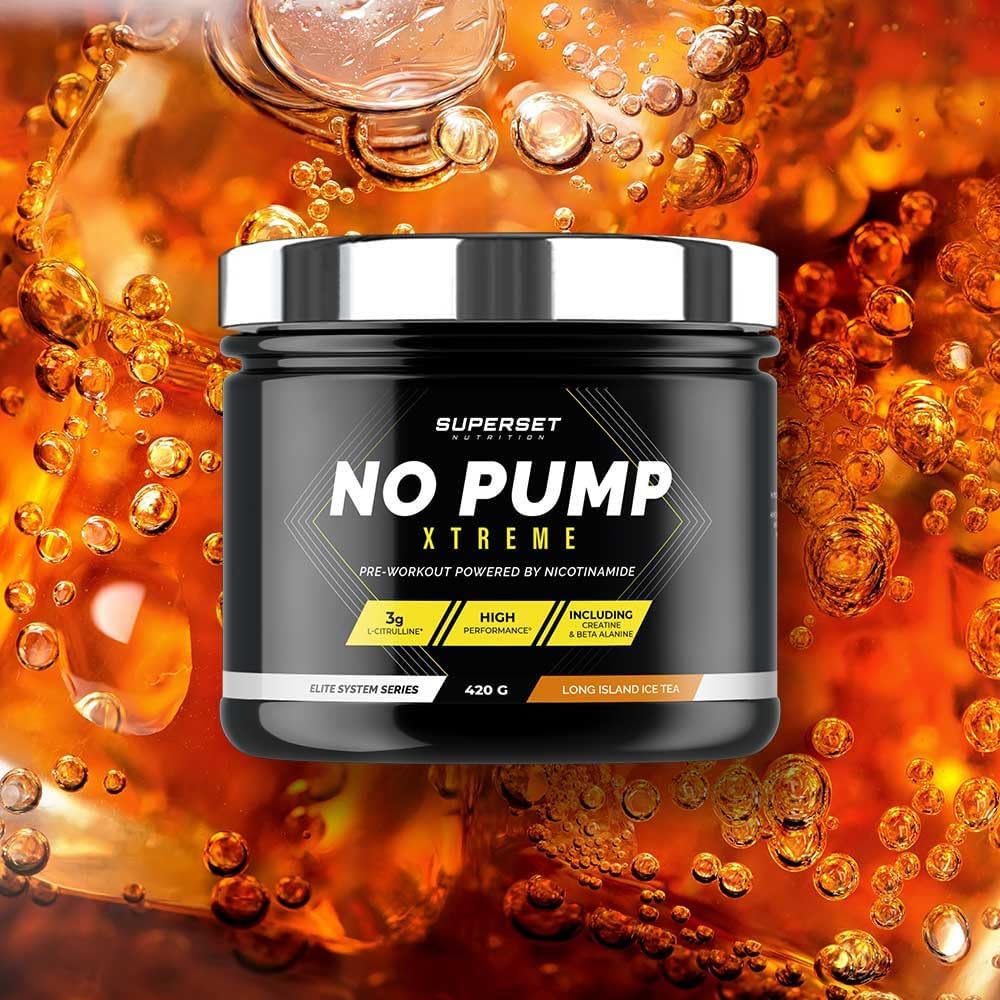 - No Pump Xtreme (420Gr) - Pre-Workout En Poudre - Booster Puissant Pré-Entraînement, 3,3 G De Créatine, Bêta-Alanine, L-Citrulline, Caféine - Fatigue Maîtrisée - Long Island Icetea