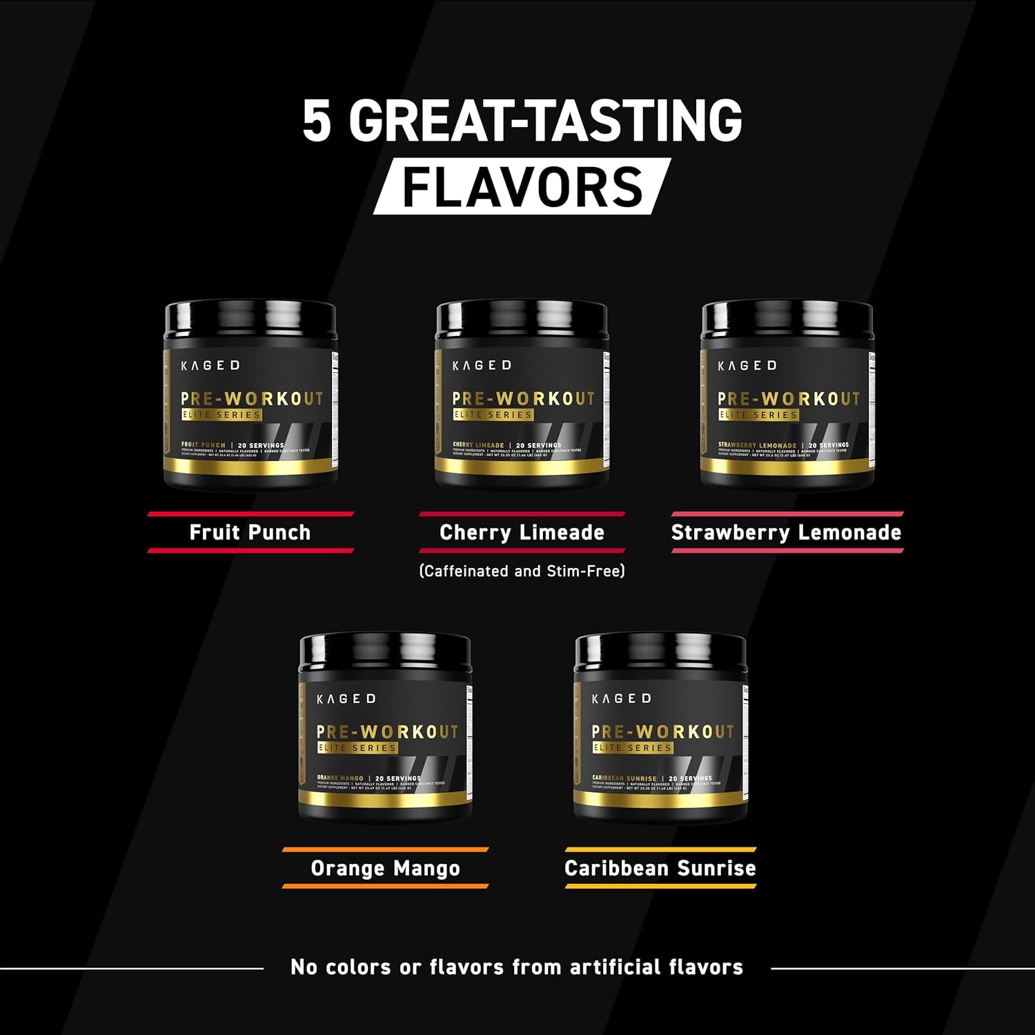 KAGED - Pre-Workout Elite - Boost votre énergie et votre concentration