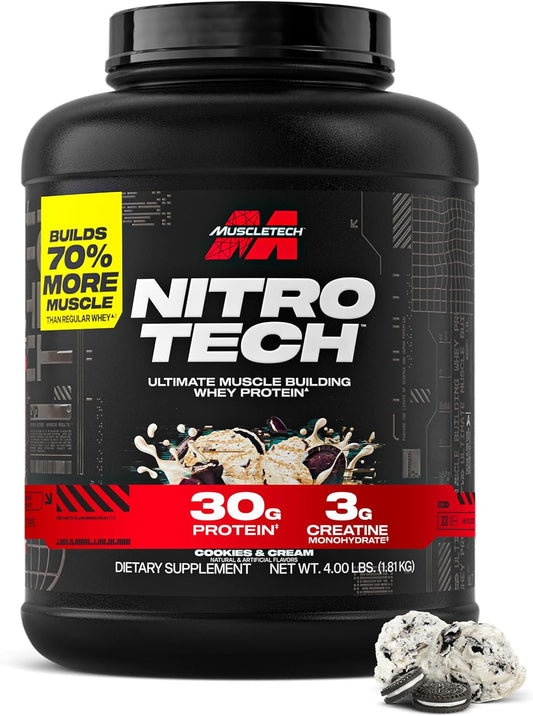 MuscleTech - Nitro-Tech - 30G Protein / 3G Creatine