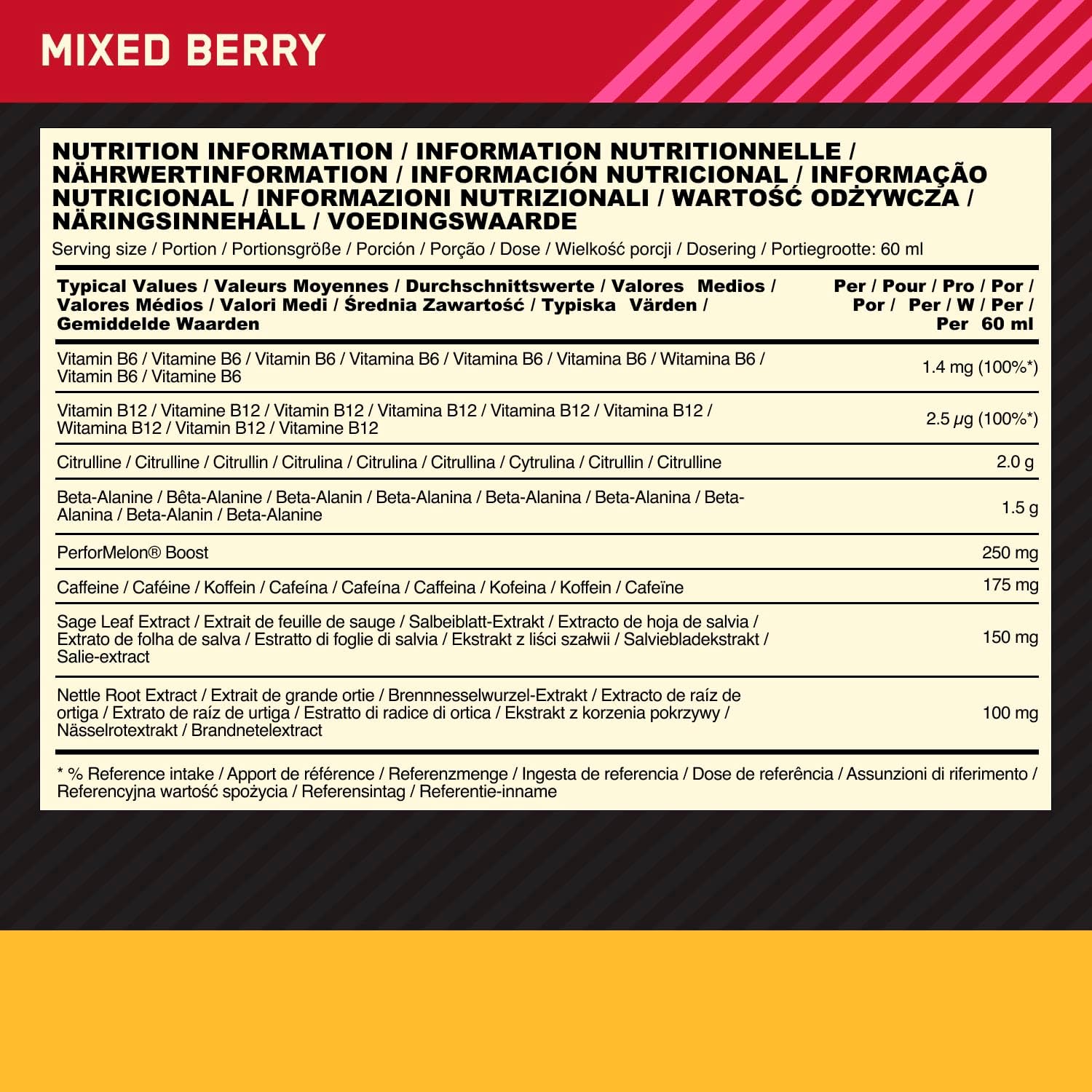 ON - Gold Standard Pre-Workout - Energy Shot 