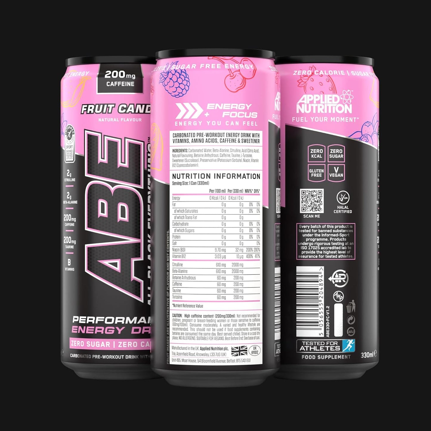 Applied Nutrition - ABE Energy + Performance  - 12 x 330ml