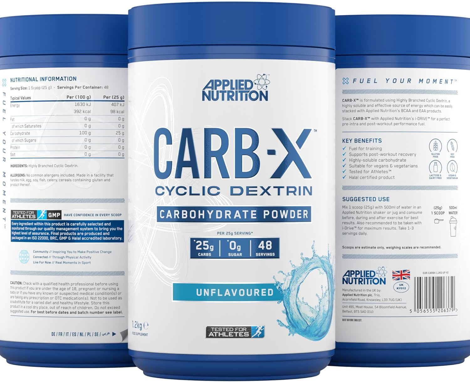 Applied Nutrition - Carb X - Glucides en poudre