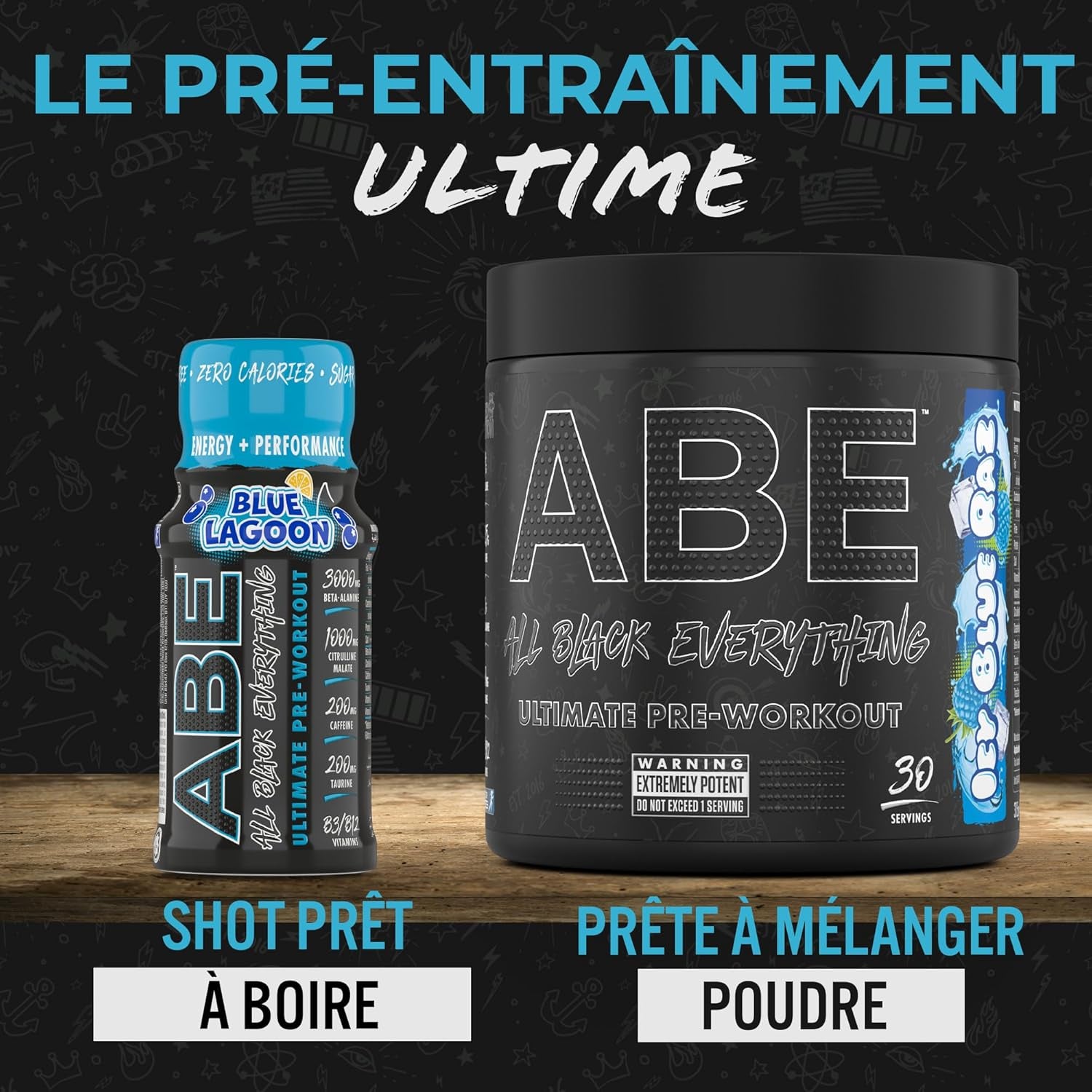 Applied Nutrition - ABE All Black Everything - Boisson Isotonique avec Citrulline, Bêta-Alanine, Caféine